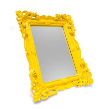 Aluguel de Porta Retrato com Espelho Amarelo