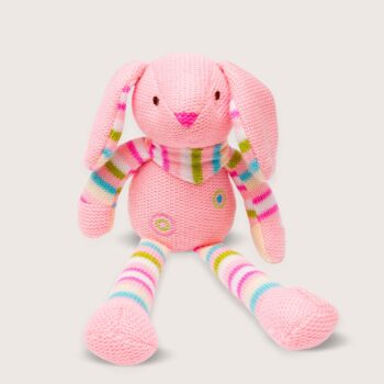Aluguel de Coelho Mini Decorativo em Tricô Rosa