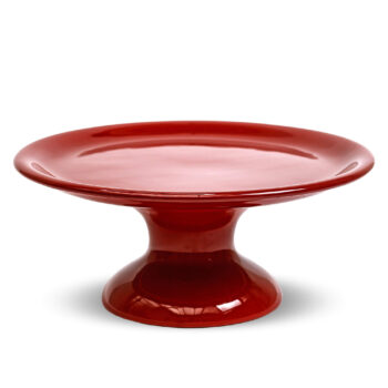 Aluguel de Prato com Pé Marsala M 25x10cm