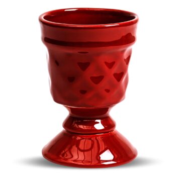Aluguel de Cachepot com Pé Marsala P 18x13cm