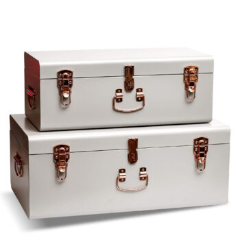 Aluguel de Maleta Cinza com Cobre G 60x24cm