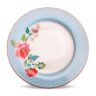 Aluguel Prato de Mesa Borda Azul Flores Pip Studio