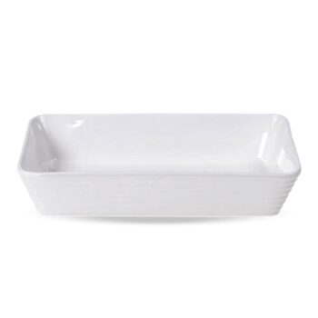Aluguel de Travessa Branca Retangular M