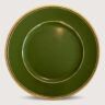 Aluguel de Sousplat Verde Filete Dourado