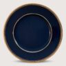 Aluguel de Sousplat Azul Filete Dourado