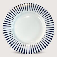 Aluguel de Prato de Sobremesa Sol Azul Marinho Schmidt