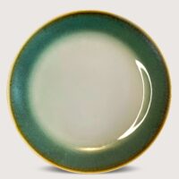 Aluguel de Prato de Mesa Borda Rajada Verde