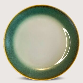 Aluguel de Prato de Mesa Borda Rajada Verde