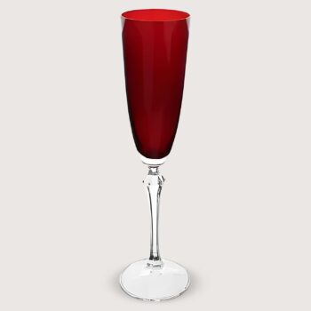 Aluguel de Taça Champanhe Elizabeth Vermelha 200ml
