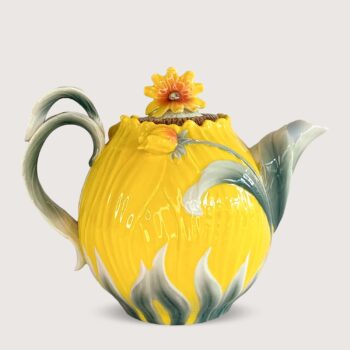 Aluguel de Bule Café Vintage Girassol