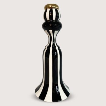 Aluguel de Castiçal Branco e Preto Deluxe 25cm