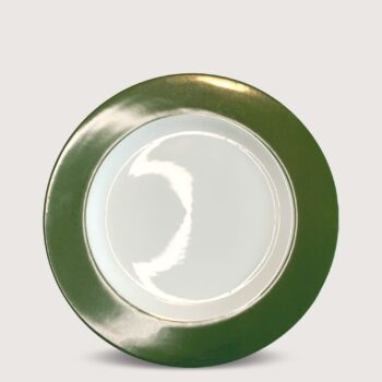 Aluguel de Prato de Sobremesa Borda Verde