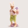 Aluguel de Coelho Oscar com Mochila e Flores Lilás nas Costas