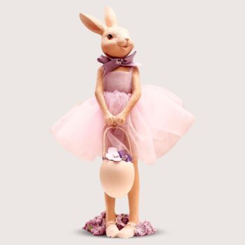 Aluguel de Coelha Penélope Bailarina Lilás com Bolsa de Flores