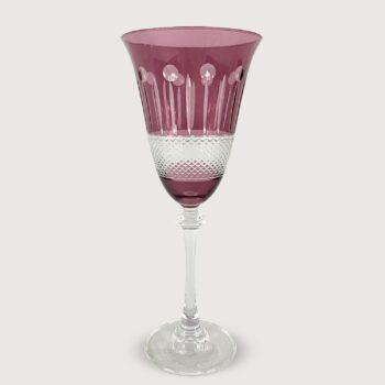 Aluguel de Taça de Água Rosa Cristal Lapidado