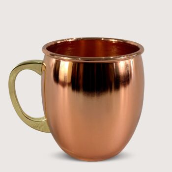 Aluguel de Caneca Moscow Mule Cobre com Alça Dourada