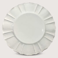 Aluguel de Prato de Mesa Renda Branco