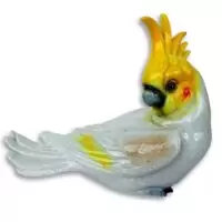 Aluguel de Pássaro Decorativo Cacatua Branco 17cm
