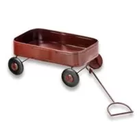 Aluguel de Carrinho Metal Decorativo Vermelho 77cm