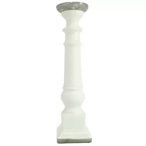 Aluguel de Candelabro Branco de Cerâmica 39cm