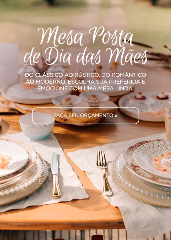 Mesa Posta de Dia das Mães