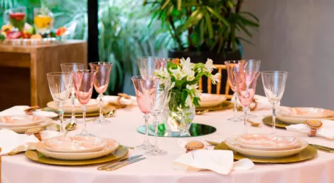 Aluguel de Kit de Mesa Posta para o Dia das Mães